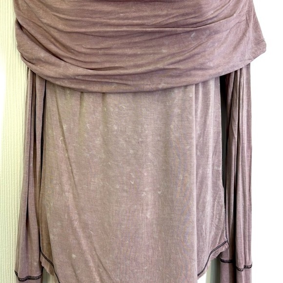 Free People - We The Free Cosmo Off The Shoulder Long Sleeve Lightweight Top SM - Picture 3 of 10